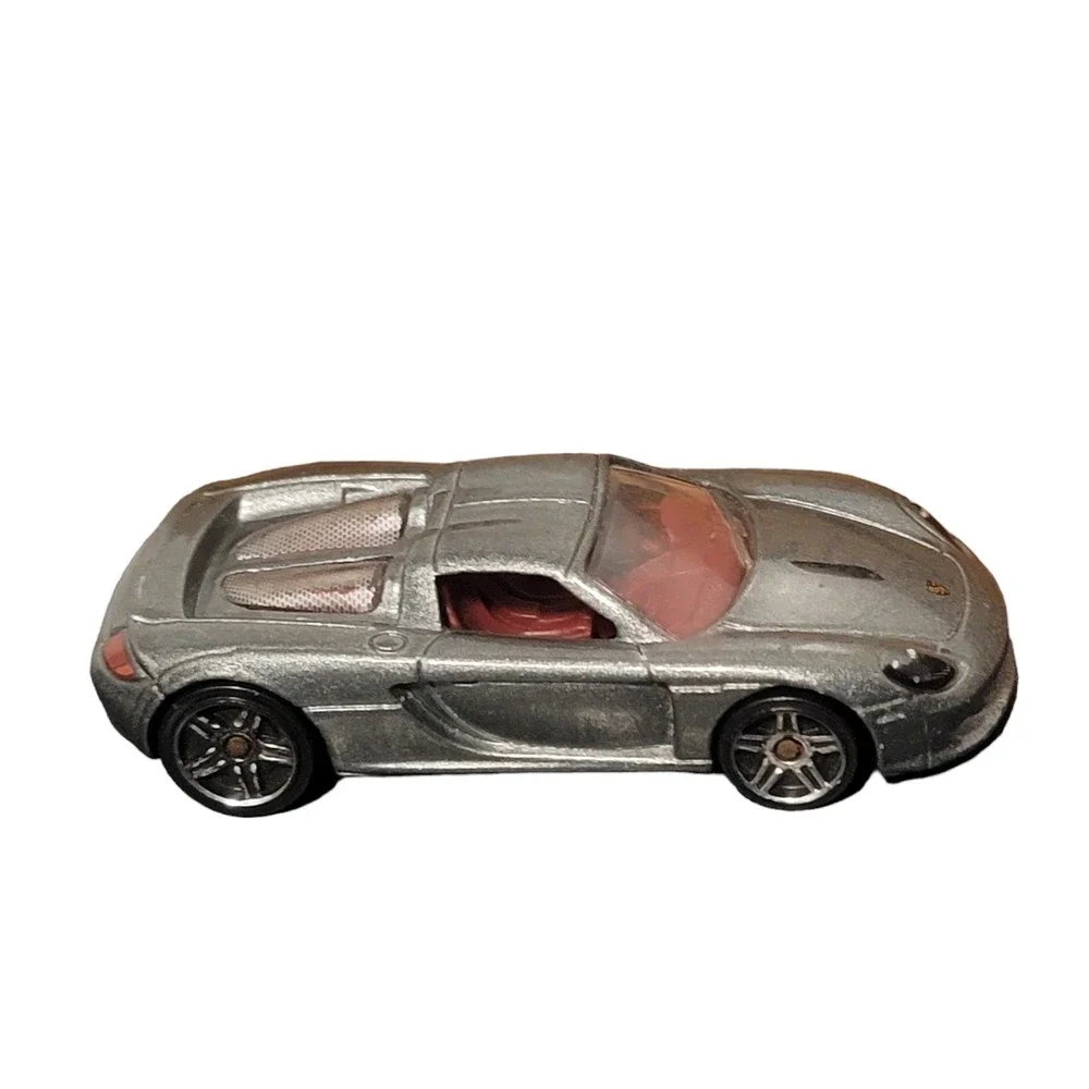 Vintage Hot Wheels Porsche Carrera GT Silver‎ Lightweight Portable Die Cast Cars